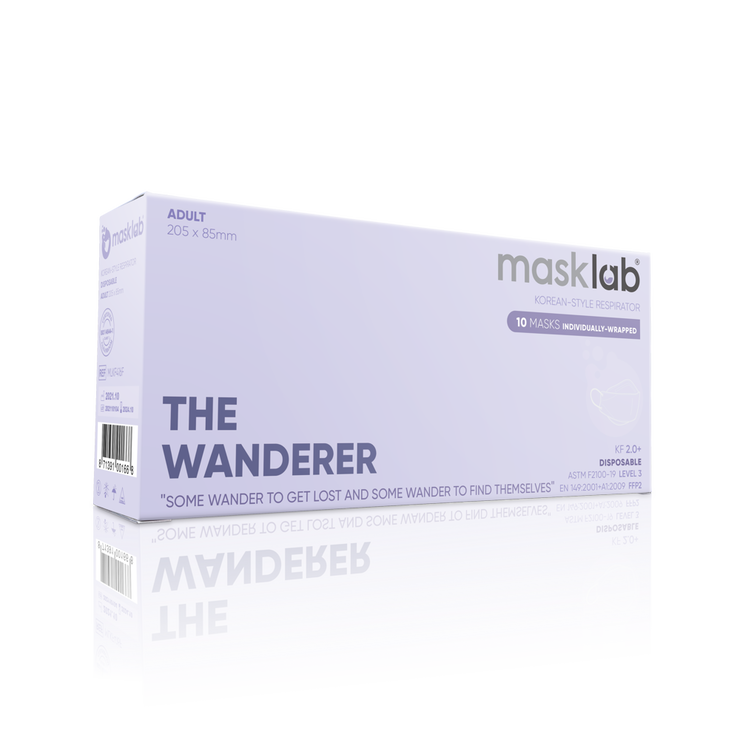 MINIMAL 2.0+ THE WANDERER (Lavender) Adult Korean-style Respirator 2.0 (10-pack)